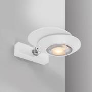 PURE LED-Wandlampe Oculis, weiß, 30 cm, Eisen/Glas, 2-flg.