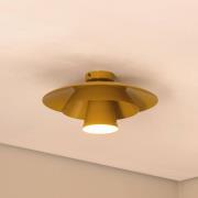 Deckenleuchte Plato, senfgelb, Metall, Ø 38 cm, E27