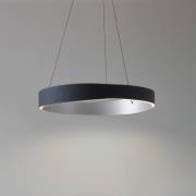 Lucande LED-Hängeleuchte Daelor, schwarz/alu, CCT, dimmbar