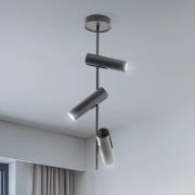 Deckenspot Leda 3, anthrazit, 3-flammig, Stahl, Höhe 76 cm