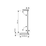 LED-Schreibtischleuchte MAULstudy, rot, Stahl, 49 cm, E27