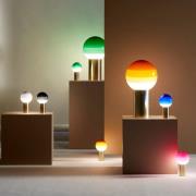 MARSET Tischlampe Dipping Light, 22 cm, bernstein/messing