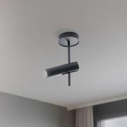 Deckenspot Leda 1, anthrazit, 1-flammig, Stahl, Höhe 34 cm