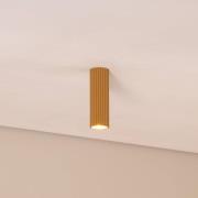 Deckenleuchte Karbon, goldfarben, Höhe 20 cm, Aluminium