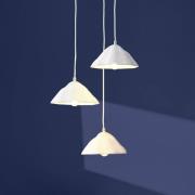 OSRAM Hängelampe Decor Lotus Leaf, 3-fl., weiß, Papier, E14