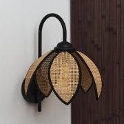 OSRAM Wandleuchte Decor Rattan Lotus, beige/schwarz, E27