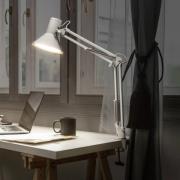 OSRAM LED-Klemmleuchte Office Line Desk Retro, weiß, 3.000 K