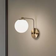 Wandleuchte Daisy 146-A, gold, Schirm Opalglas