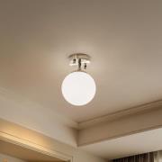 Deckenlampe Atmaca 10220, goldfarben antik, Opalglas Ø 15 cm