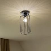 Deckenlampe Barn, Ø 16 cm, schwarz, Metall, E27