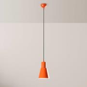 Hängeleuchte Konikkem, orange, Metall, Ø 14 cm, E27
