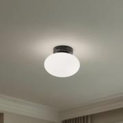 Deckenlampe Ufo, schwarz/weiß, Ø 18 cm, Glas, G9