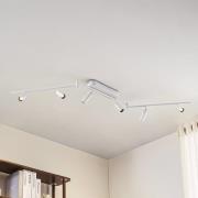 Lindby LED-Deckenleuchte Eldrin, 6-flammig, Spots, weiß