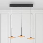 Paul Neuhaus LED-Pendelleuchte Elipsa, 3-flg., weiß/schwarz