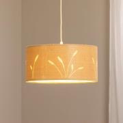 Hängeleuchte Boho Auris, beige, Ø 40 cm, Textil