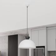 Pendellampe Lunaro, weiß, Ø 40 cm, Metall