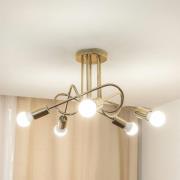 Deckenleuchte Oxford, goldfarben, 5-flammig, Ø 47 cm, Metall