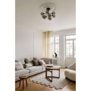 Nuura Deckenleuchte Apiales 9, Ø 60 cm, schwarz/rauchgrau