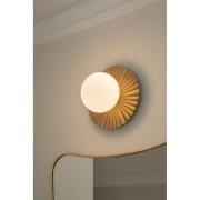 Nuura Wandlampe Liila Muuse, Ø 20 cm, IP44, gold/opal