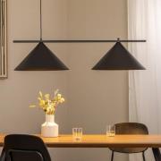 Hängeleuchte Capital, schwarz, 2-flammig, Ø 46 cm, GX53