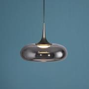 SCHÖNER WOHNEN LED-Hängelampe Posh 1-fl., Rauchglas, 3.000 K