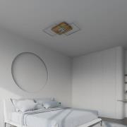 LED-Deckenleuchte Inka S, Länge 50 cm, holz hell, dimmbar