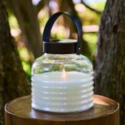 LED-Solarleuchte Aston Jar, Höhe 20 cm, schwarz/braun, IP44