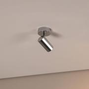 Deckenstrahler Oktano, chromfarben, Länge 13 cm, Metall