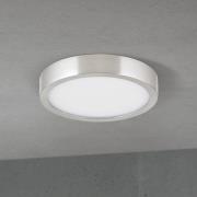 LED-Deckenlampe Disc, nickelfarben satiniert, Ø 14 cm, CCT