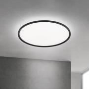 LED-Deckenlampe Kant, Ø 80 cm schwarz, CCT Metall/Kunststoff