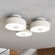 Deckenleuchte CLARO, beige, Ø 30 cm, Metall, 4 x E27