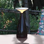 Kartell LED-Akku-Tischleuchte Camomille, dunkelrot, dimmbar