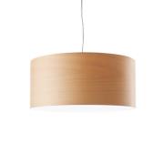 LZF LED-Hängelampe Gea, buchefarben, Ø 42 cm, Holz