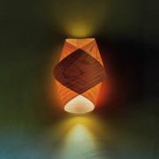 LZF Wandlampe Orbit, kirschholzfarben, Breite 19 cm, Holz