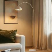 Lindby Stehlampe Tonka, beige, Metall/Marmor, 180 cm, E27