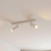 Arcchio Deckenstrahler Brinja Slim, weiß, 2-flg., GU10 MR11