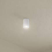 Deckenleuchte Karbon, weiß, Höhe 10 cm, Aluminium