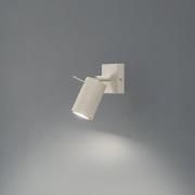 Wandstrahler Ring, beige, Ausladung 16 cm, Stahl