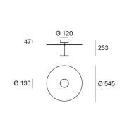LED-Deckenleuchte Stilo_S, weiß, Ø 55 cm