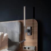 LED-Wandleuchte Nido, schwarz, Höhe 51 cm, Metall