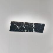 LED-Wandlampe Selena, Breite 40 cm, schwarz, Kunststein