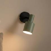 Lindby Wandstrahler Ovelia, grün/schwarz, Metall, E27