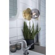 Globen Lighting Wandlampe ART DECO, messing/weiß Ø 16cm IP44