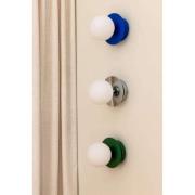 Globen Lighting Wandlampe ART DECO, chrom/weiß Ø 16 cm IP44