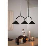 Globen Lighting Hängelampe CURVE 3, schwarz, 3-flg., 95 cm