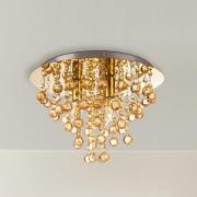 Deckenleuchte London, Ø 38 cm, 3-flg., goldfarben, Acrylglas