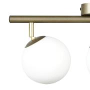 Deckenleuchte Drum, coffee, 3-flammig, Glas, Länge 46 cm