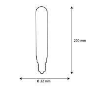SEGULA LED Elegant Line E27 5W Tube 2.200 K Filament dimmbar