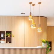 SEGULA Hängeleuchte Flow, Eiche geölt, E27