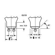LED-Leuchtmittel SUPERIA RETRO, ES50 GU10 6 W 927 575 lm dim